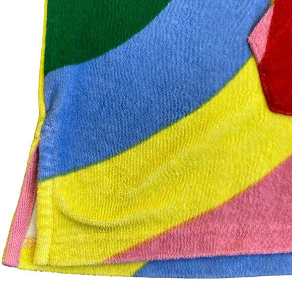 Mini Boden 2-5Y Rainbow Striped Hooded Towel Beach Coverup French Terry - Picture 7 of 13